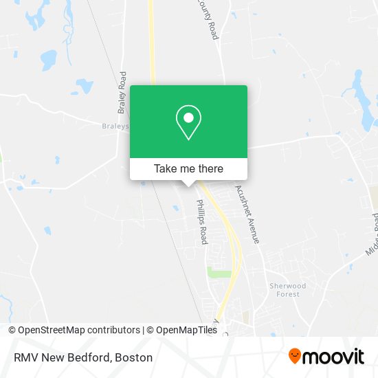 Mapa de RMV New Bedford