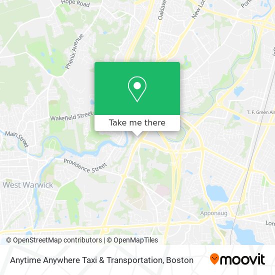 Anytime Anywhere Taxi & Transportation map