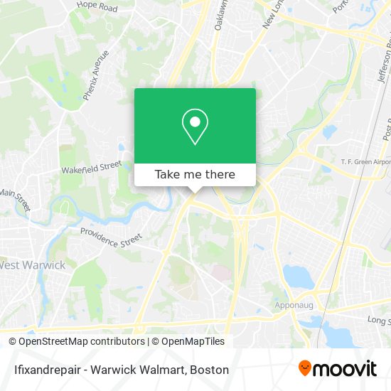 Mapa de Ifixandrepair - Warwick Walmart
