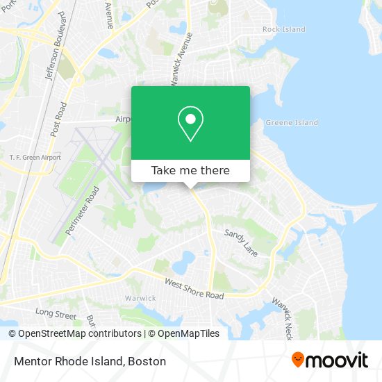 Mentor Rhode Island map