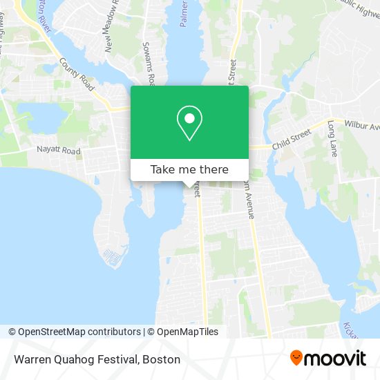 Warren Quahog Festival map