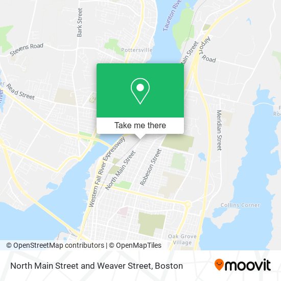 North Main Street and Weaver Street map