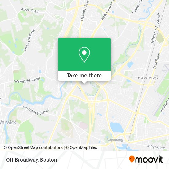 Off Broadway map