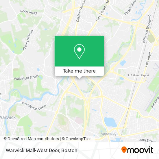 Warwick Mall-West Door map
