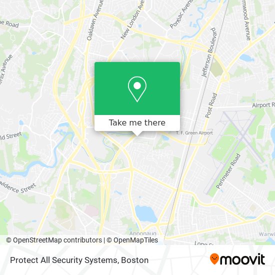 Protect All Security Systems map