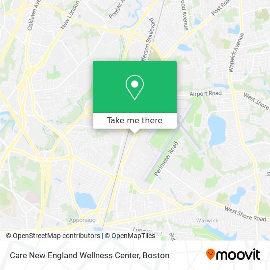 Care New England Wellness Center map