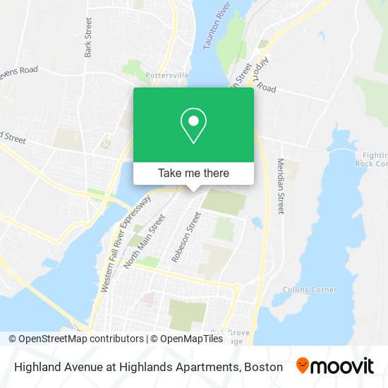 Mapa de Highland Avenue at Highlands Apartments