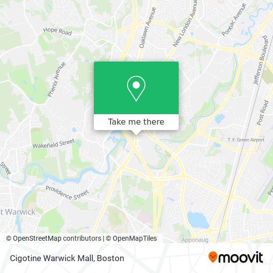 Cigotine Warwick Mall map