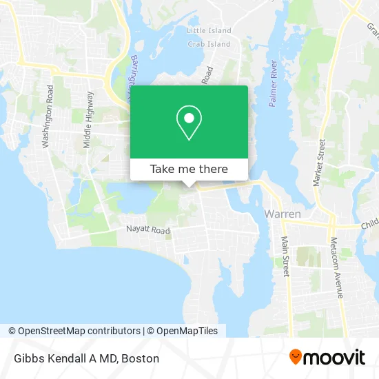 Gibbs Kendall A MD map