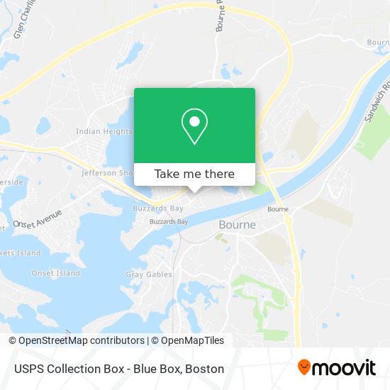 USPS Collection Box - Blue Box map