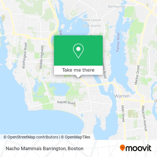 Nacho Mamma's Barrington map