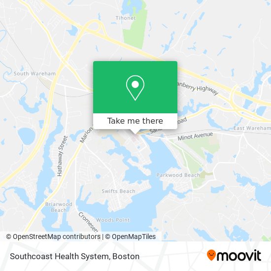 Mapa de Southcoast Health System