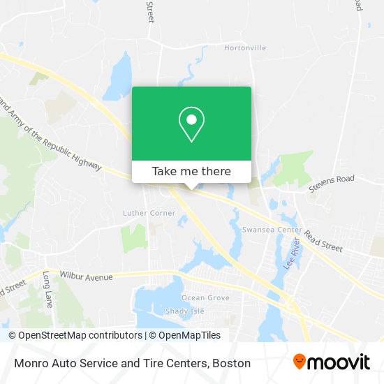 Monro Auto Service and Tire Centers map