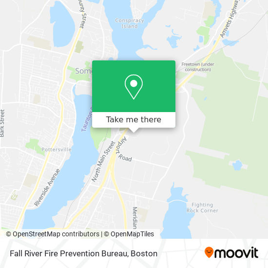 Mapa de Fall River Fire Prevention Bureau