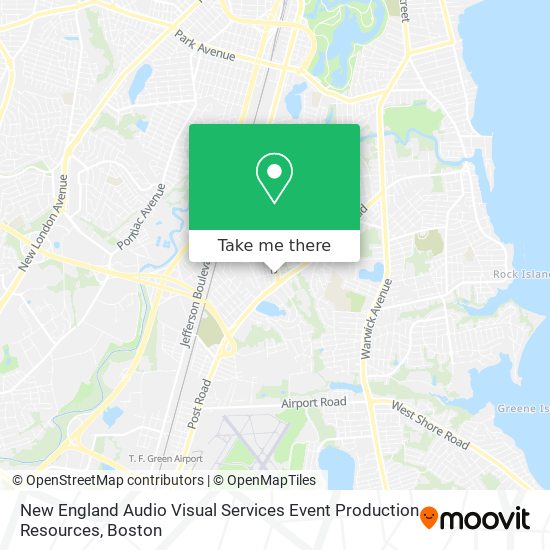 Mapa de New England Audio Visual Services Event Production Resources