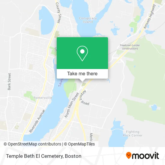 Temple Beth El Cemetery map