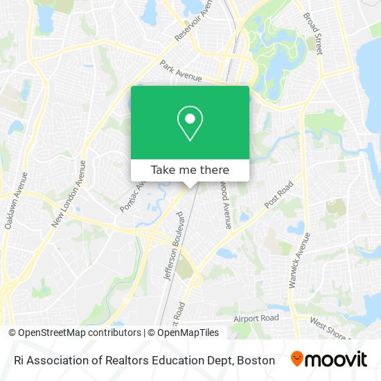 Ri Association of Realtors Education Dept map