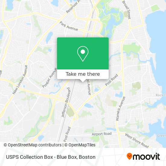 USPS Collection Box - Blue Box map