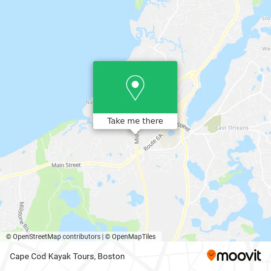 Cape Cod Kayak Tours map