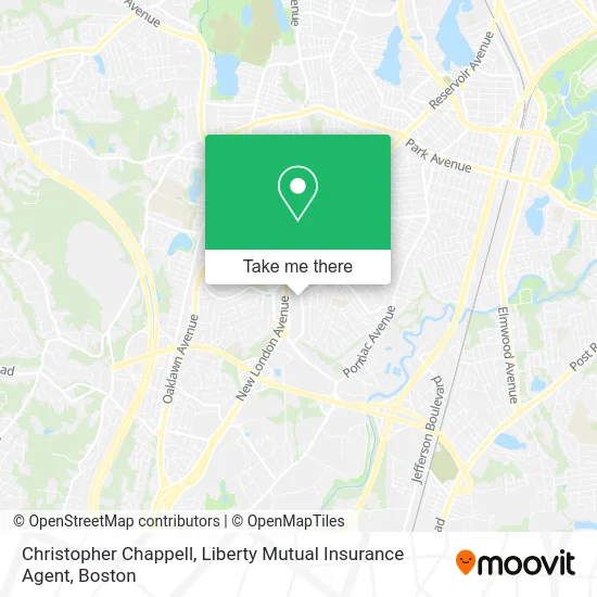 Christopher Chappell, Liberty Mutual Insurance Agent map