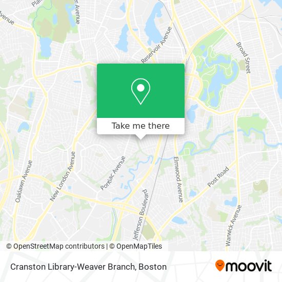 Mapa de Cranston Library-Weaver Branch