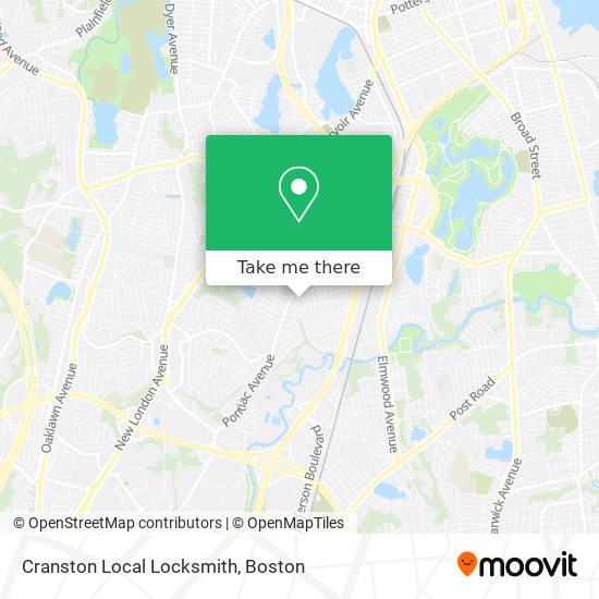 Mapa de Cranston Local Locksmith