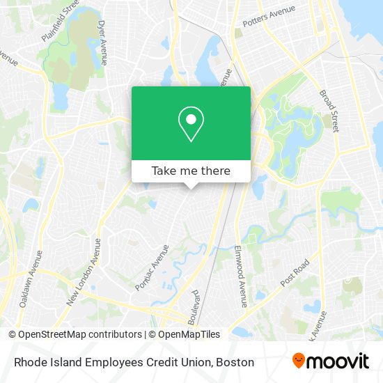 Mapa de Rhode Island Employees Credit Union