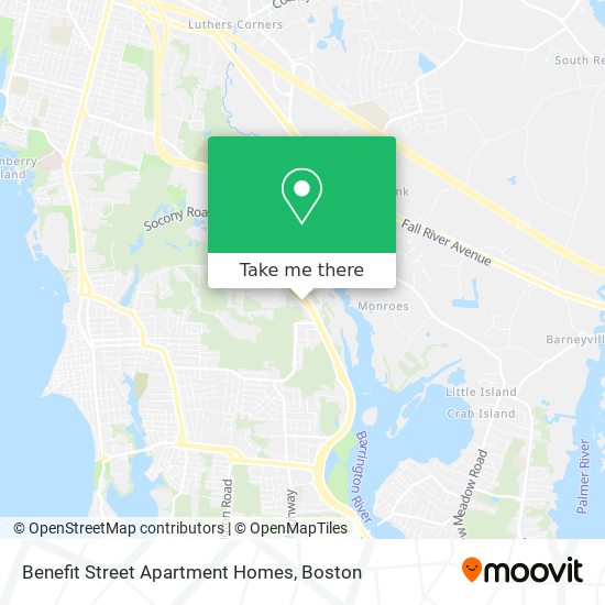 Mapa de Benefit Street Apartment Homes