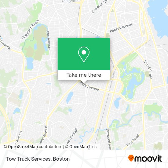 Mapa de Tow Truck Services