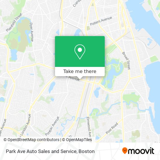 Park Ave Auto Sales and Service map