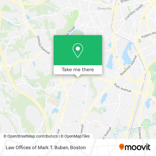 Law Offices of Mark T. Buben map
