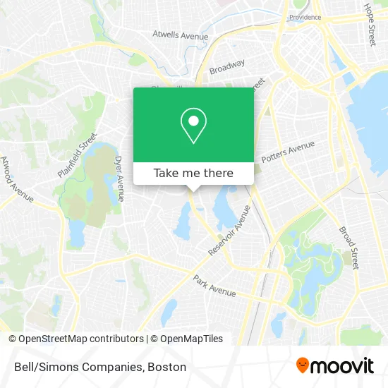 Bell/Simons Companies map