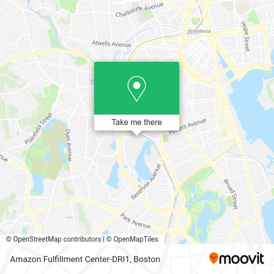 Amazon Fulfillment Center-DRI1 map