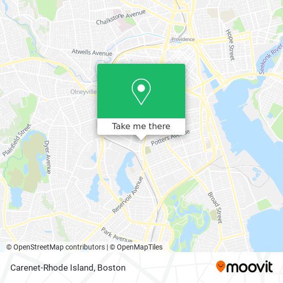 Carenet-Rhode Island map