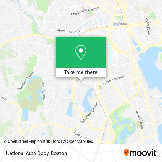 National Auto Body map