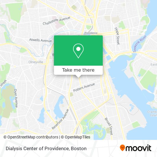 Mapa de Dialysis Center of Providence