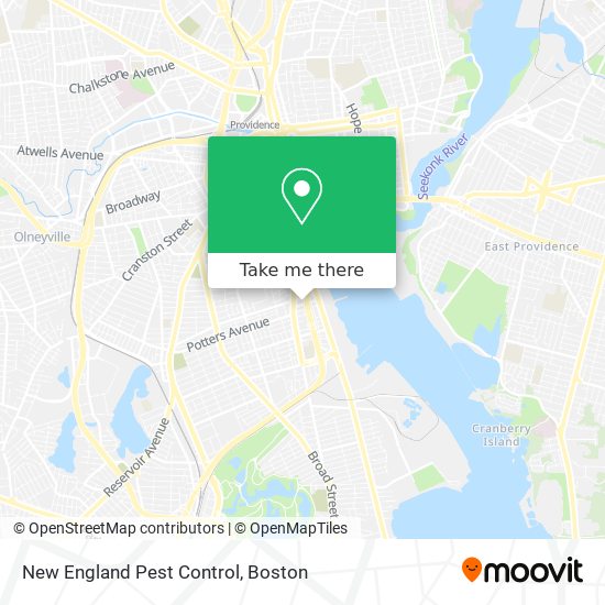 New England Pest Control map