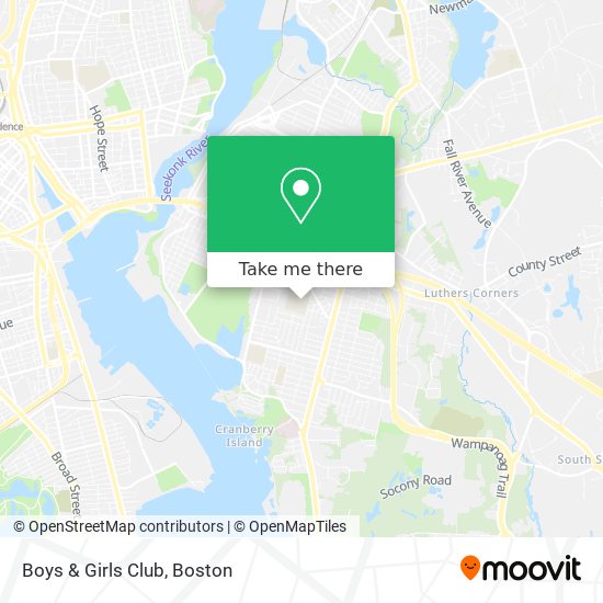 Boys & Girls Club map