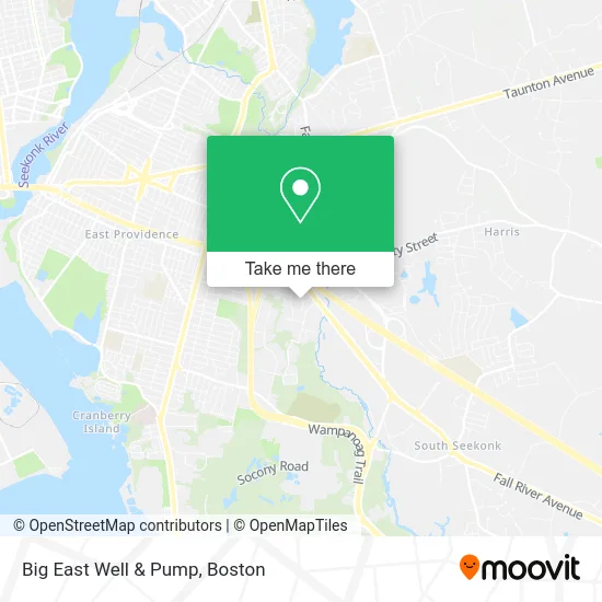 Big East Well & Pump map