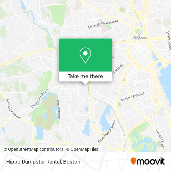 Mapa de Hippo Dumpster Rental