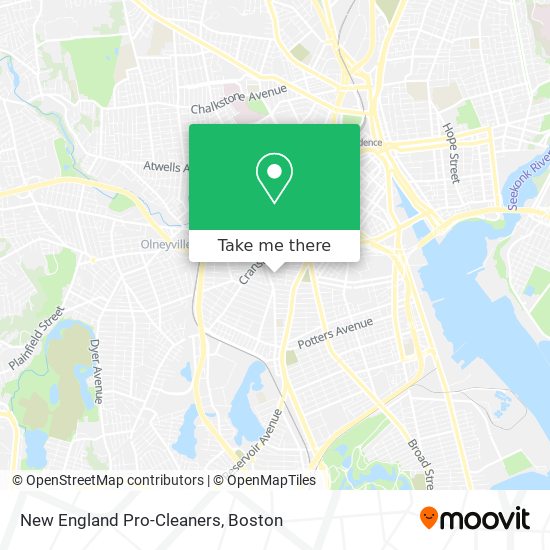 New England Pro-Cleaners map