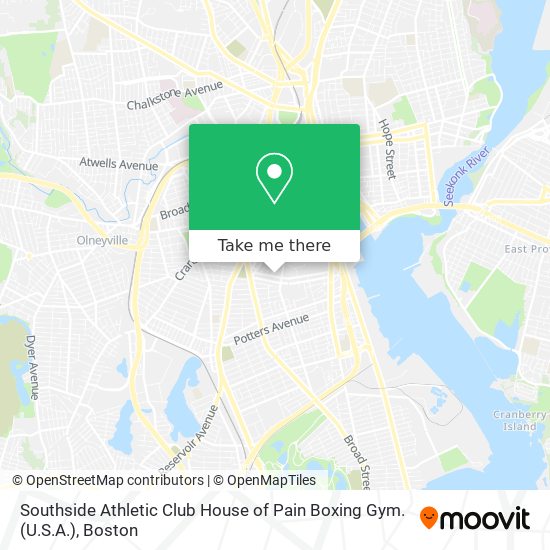 Mapa de Southside Athletic Club House of Pain Boxing Gym.(U.S.A.)