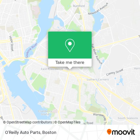 O'Reilly Auto Parts map