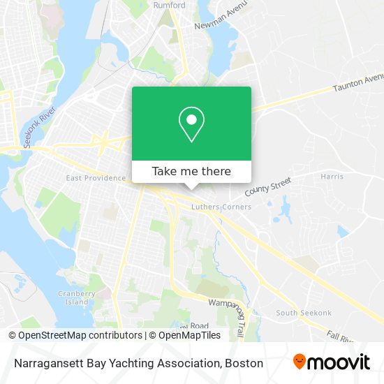 Mapa de Narragansett Bay Yachting Association