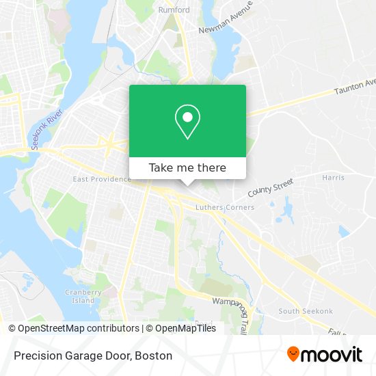 Precision Garage Door map