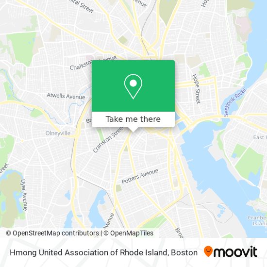 Mapa de Hmong United Association of Rhode Island