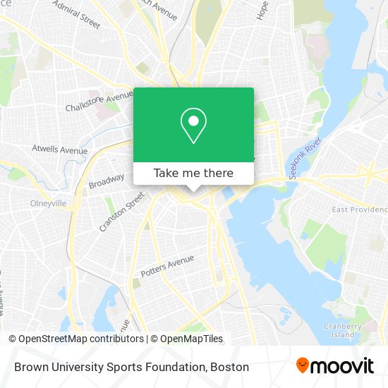 Mapa de Brown University Sports Foundation