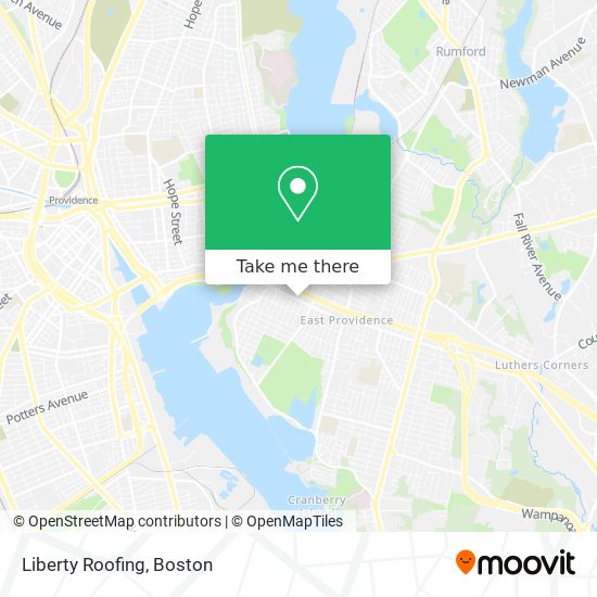Liberty Roofing map