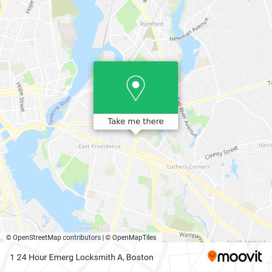 Mapa de 1 24 Hour Emerg Locksmith A