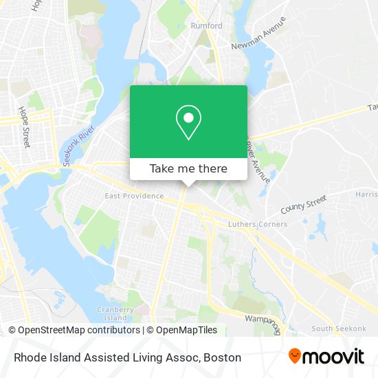 Mapa de Rhode Island Assisted Living Assoc